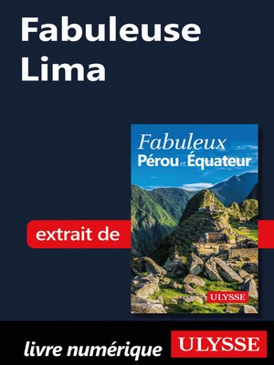 cover image of Fabuleuse Lima